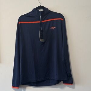 Callaway Quarter Zip Lightweight Long Sleeve Top in Medium NWT